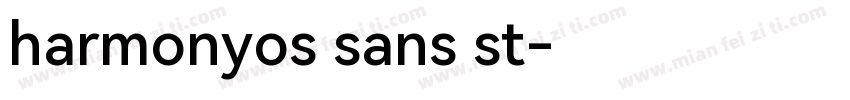 harmonyos sans st字体转换